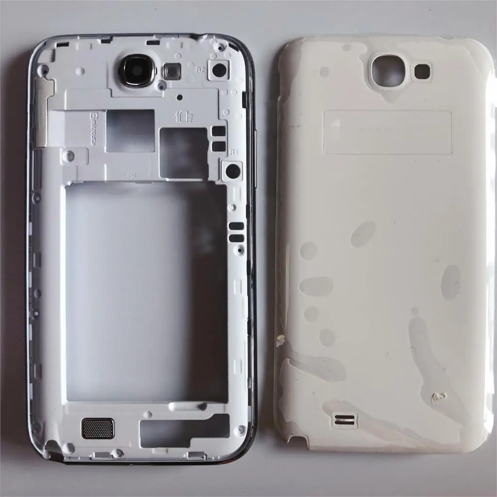 

Middle Frame Bezel + Battery Cover Back Rear Door For Samsung Galaxy Note 2 II N7100 N7105 I317 Case Housing Replacement Parts