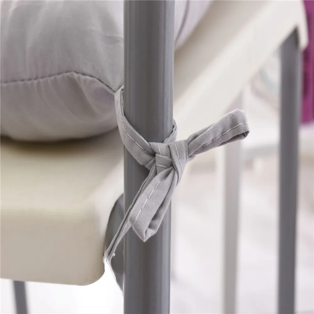 4 шт Non Slip обеденный подушки для сиденья кресла на завязках Высоком толстом
