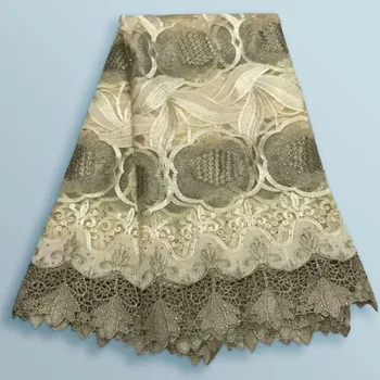 

2019 Latest French Nigerian Lace Fabrics High Quality Tulle African Lace Fabric Wedding Stones French Tulle Lace 03