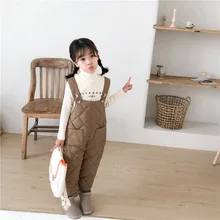 Детская зимняя одежда; брюки для малышей; комбинезоны; комбинезон для малышей; штаны с большим карманом; хлопковая одежда; детская теплая одежда