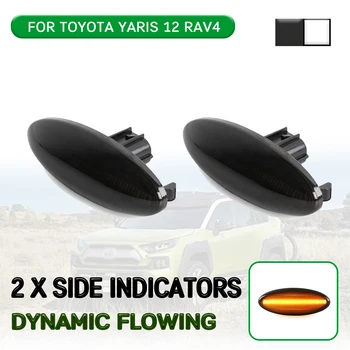 

LED Dynamic Side Marker Light Flowing Turn Signal Light Lamp For Toyota Yaris Mk2 P9 RAV4 Mk3 Auris E15 For COROLLA