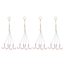 

4 Set Small Explosion Fishing Line Hooks Freshwater Fishing Hooks Group