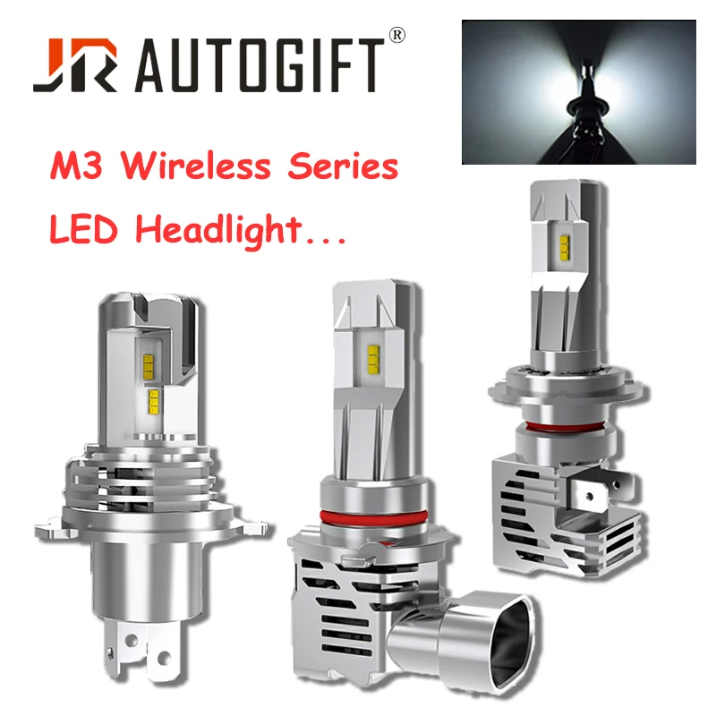 Светодиодные лампы для автомобильных фар 2xH4 H7 H1/3 H11 9005 HB3 9006 HB4 M3 Mini Size ZES Chip 55 Вт