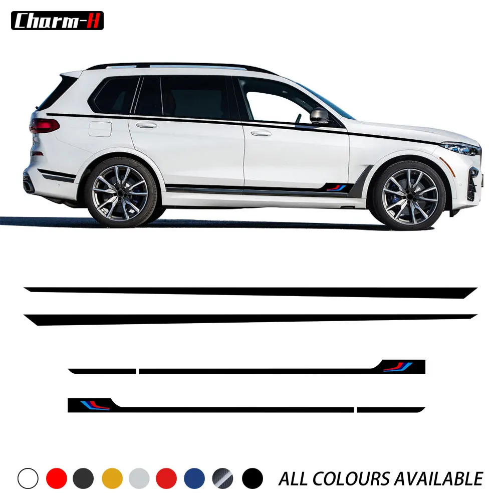 

M Performance Sport Door Side Stripe Skirt Waist Line Sticke for BMW X7 G07