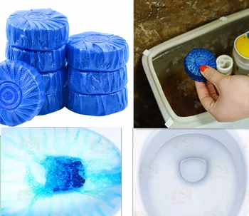 

10PCS Blue Bubble Automatic Toilet Bowl Antibacterial Cleaning Tabs Cleaner Deodorizer Blue Bathroom Cleaning Product Dropship