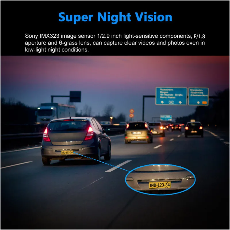 Carsanbo 2 дюйма видеорегистратор WIFI GPS скрытый Автомобильный 1080P Full HD Novatek 96663 чип Sony