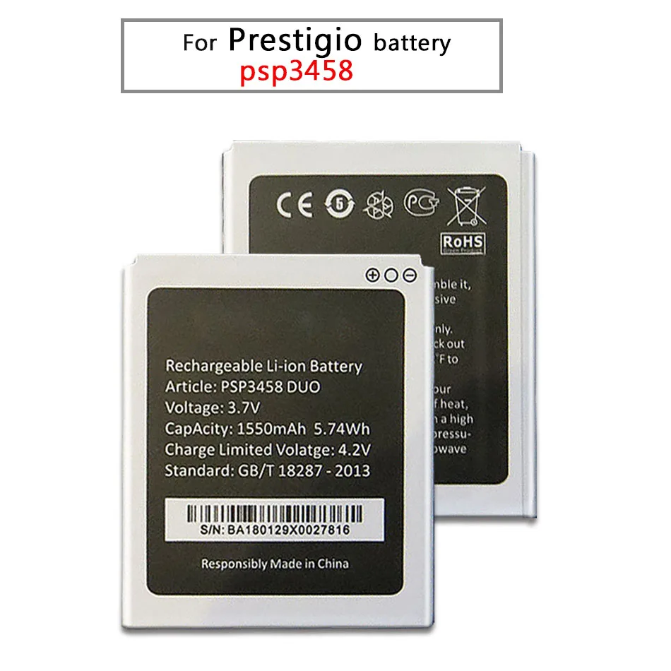 Новый 1550mAh PSP3458 DUO запасная батарея для Prestigio Wize O3 OX3 N3 PSP3459 PSP3468 - Цена: 