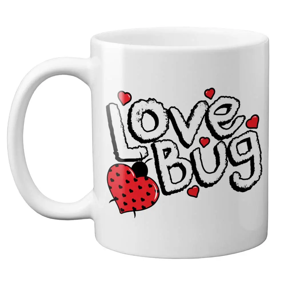 Кружка с надписью Love Bug 11 унций|Кружки| |