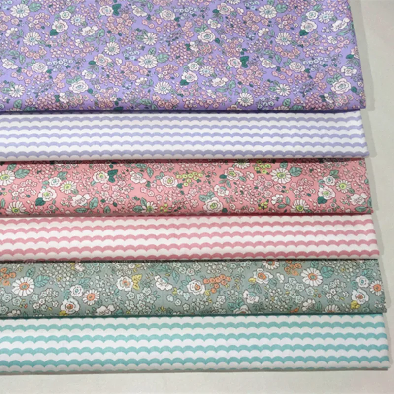 Чистый хлопок, ткань для шитья, ткань для шитья, метровая, мультяшная, бязь, детская, ручная, хлопок, приятная для кожи ткань для дома