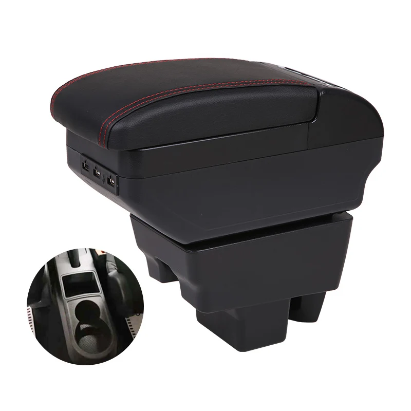 Car For Skoda Rapid 2013 2018 Armrest Box Central Armrest Pad Usb