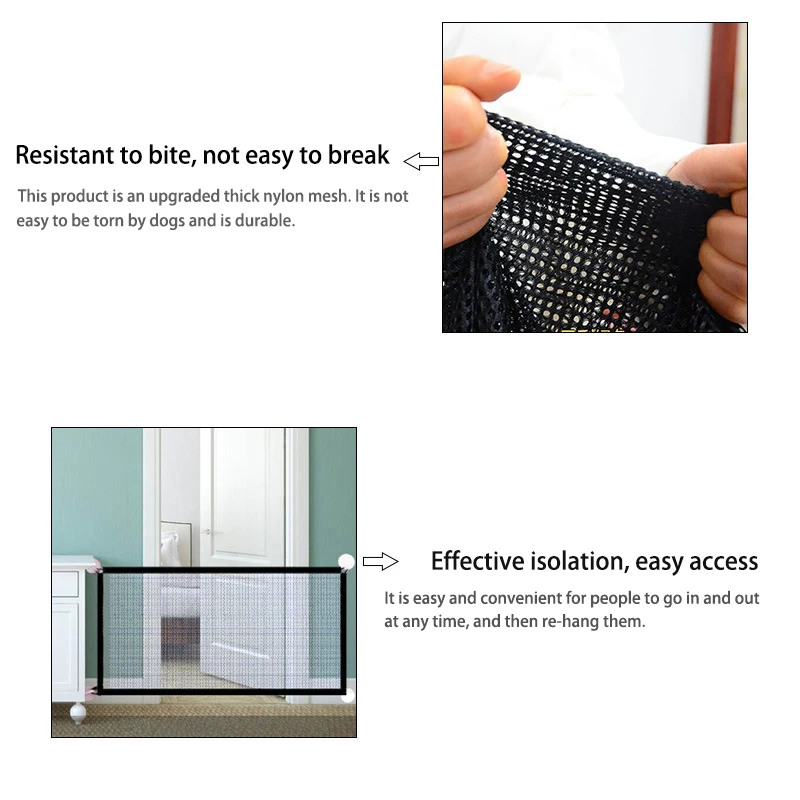 Folding Baby Barrier Safety Fence Portable Baby Gate Safe Guard Children Isolation Net Kid Safe Guard Protect for Pets