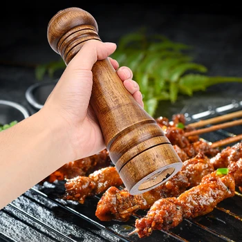 

NICEYARD Solid Wood Spice Mill Cooking Tools Salt Cumin Pepper Mill with Strong Adjustable Ceramic Grinder Kitchen Accessories