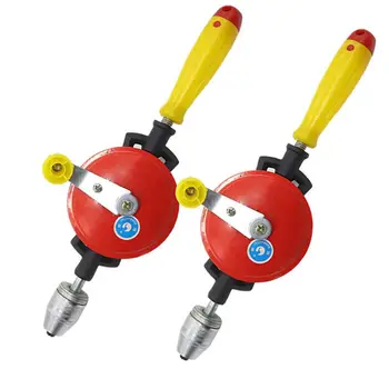

Manual Hand Drill 3/8 Inch Capacity Powerful Speedy DIY Woodworking Tool Quick