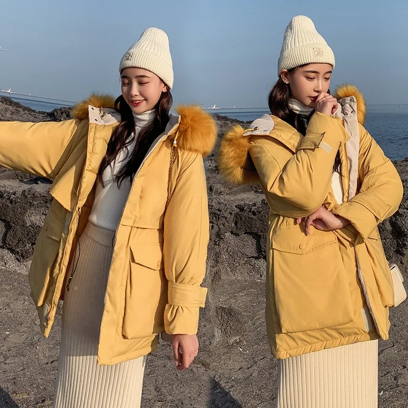 

2019 New Style Hot Selling Winter Very Fairy of Workwear Bread Cotton-padded Clothes down Jacket xiu shen duan Cotton-padded Jac