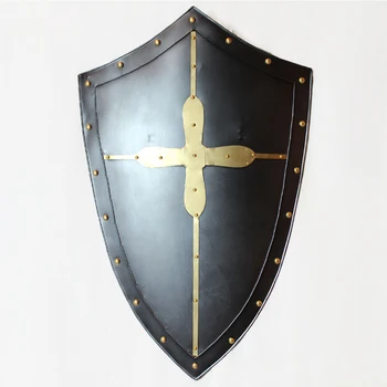 

European Ancient Rome style Crusader Shield Weapon Retro Wall Hanging Decoration/Home Pub Troy Knight Antique Souvenir Showpiece