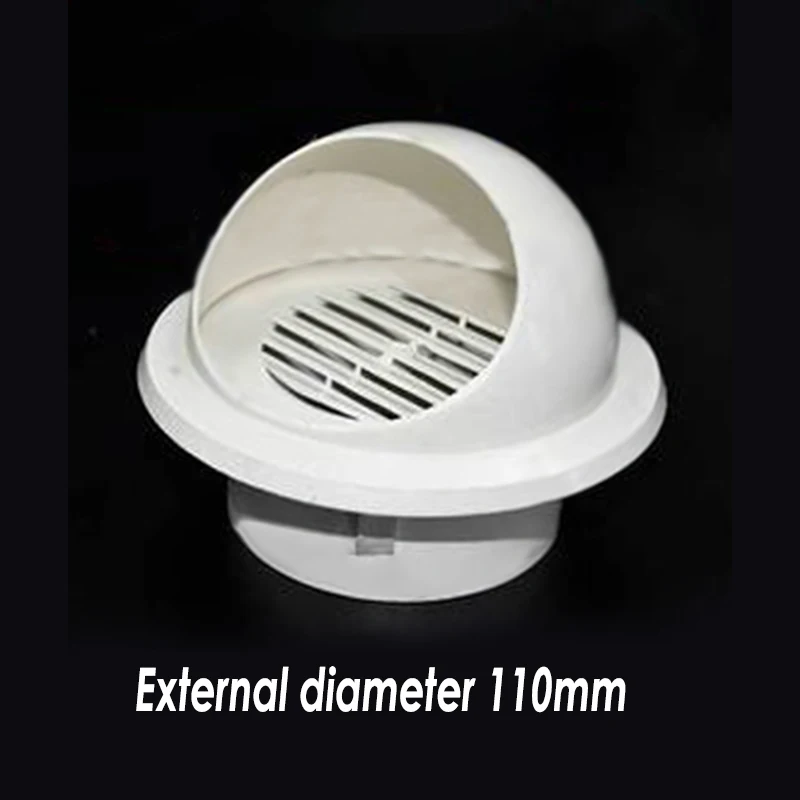 

Waterproof Exhaust Cover PVC 150mm/100mm Wall Air Vent Ventilation Grille