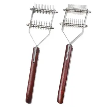 

Dog Cat Fur Knot Cutter Stainless Steel Grooming Comb Rake Beauty Brush Tool Knot Knife Open Comb Pet Tool Accessory