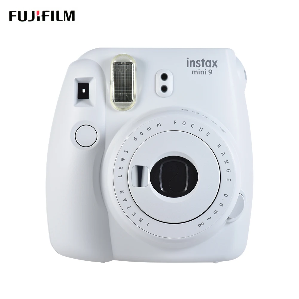 Фотокамера моментальной печати Fujifilm Instax Mini 9 с зеркалом для селфи и датчиком на светильник - Цвет: White