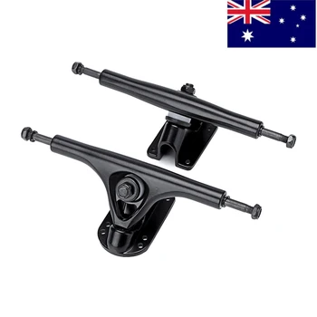 

New 2Pcs 8 Inch Aluminum Truck Skateboard Truck Accessory Bridge Bracket Hanger Trucks Skateboard Longboard Truck Wheel Combo
