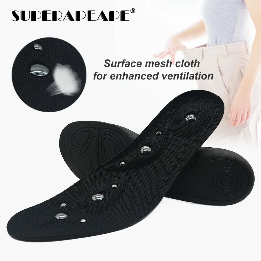 

High quality Magnetic Therapy Magnet Massage Insoles Men/ Women Therapy Acupuncture Insoles Magnetic Slimming Massaging Insert