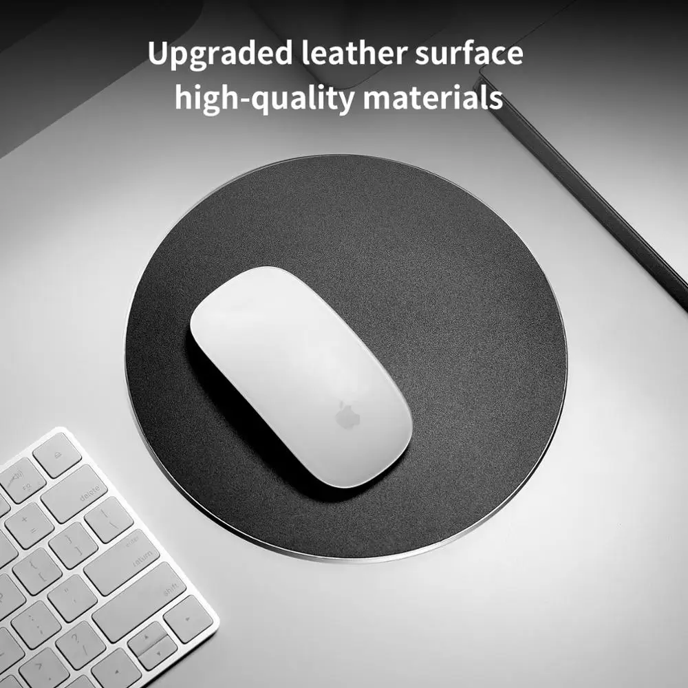 Metal Aluminum Mouse Pad Hard Silver Clear Modern Ultra Thin Double Side Design Mouse Mat Waterproof Fast and Accurate Control