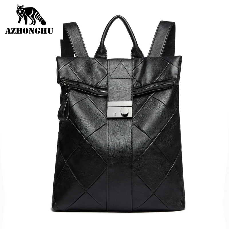 Bajo costo Mochila moderna antirrobo para mujer, nueva versión coreana, fácil de llevar, con bloqueo Retro, bolsa de viaje de gran capacidad, bolsa de mamá, 2021 r0QK3D7ZQjQ