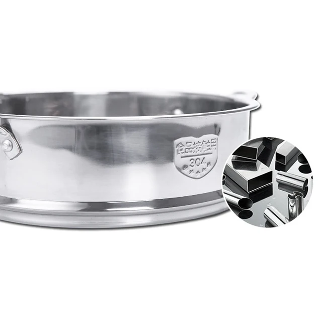20CM Stainless Steel Thickening Double Ear Steamer Kitchen Tools 4