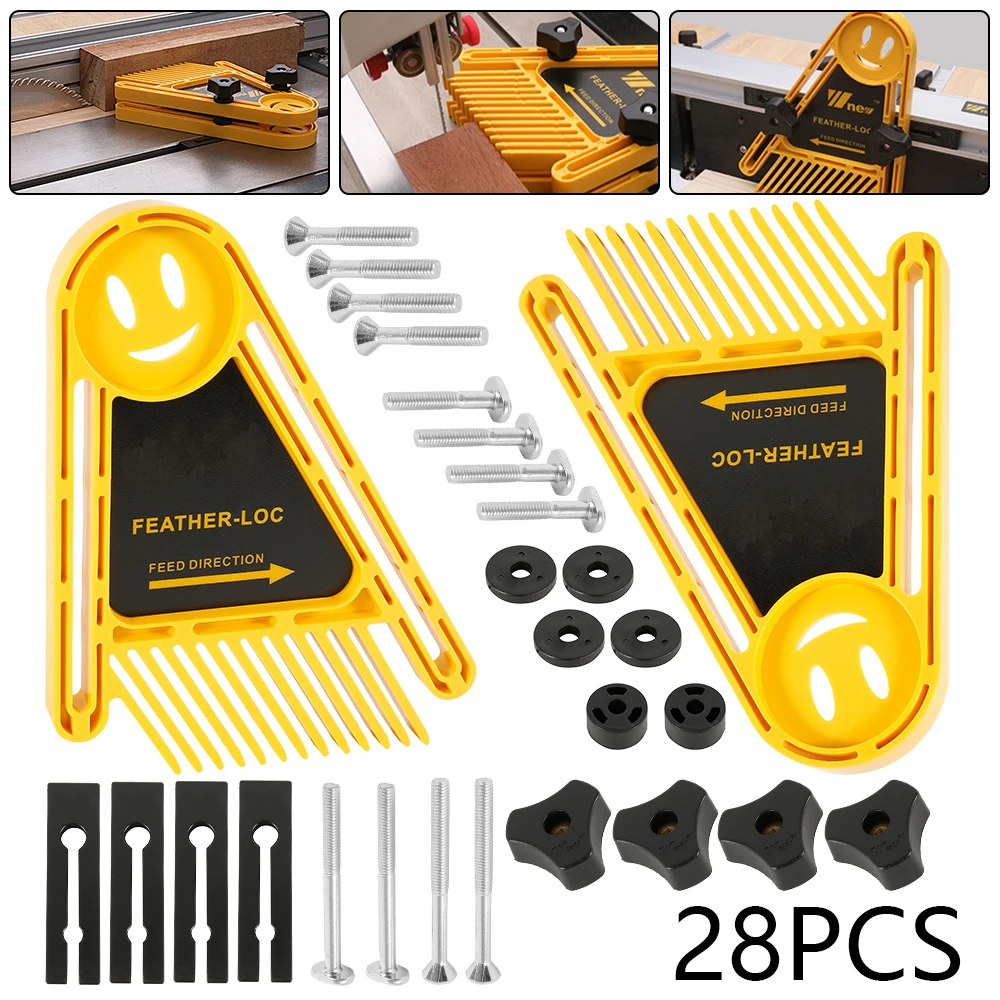 

Multi-purpose Feather Loc Board Set Woodworking Engraving Machine Double Featherboards Miter Gauge Slot Woodwork DIY tools