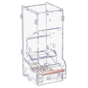 

Acrylic Feeder Bird Automatic Feeders Bird Food Ontainer Bird Food Feeders For Pigeons Parrot Starling Pet Birds Feeding Devic