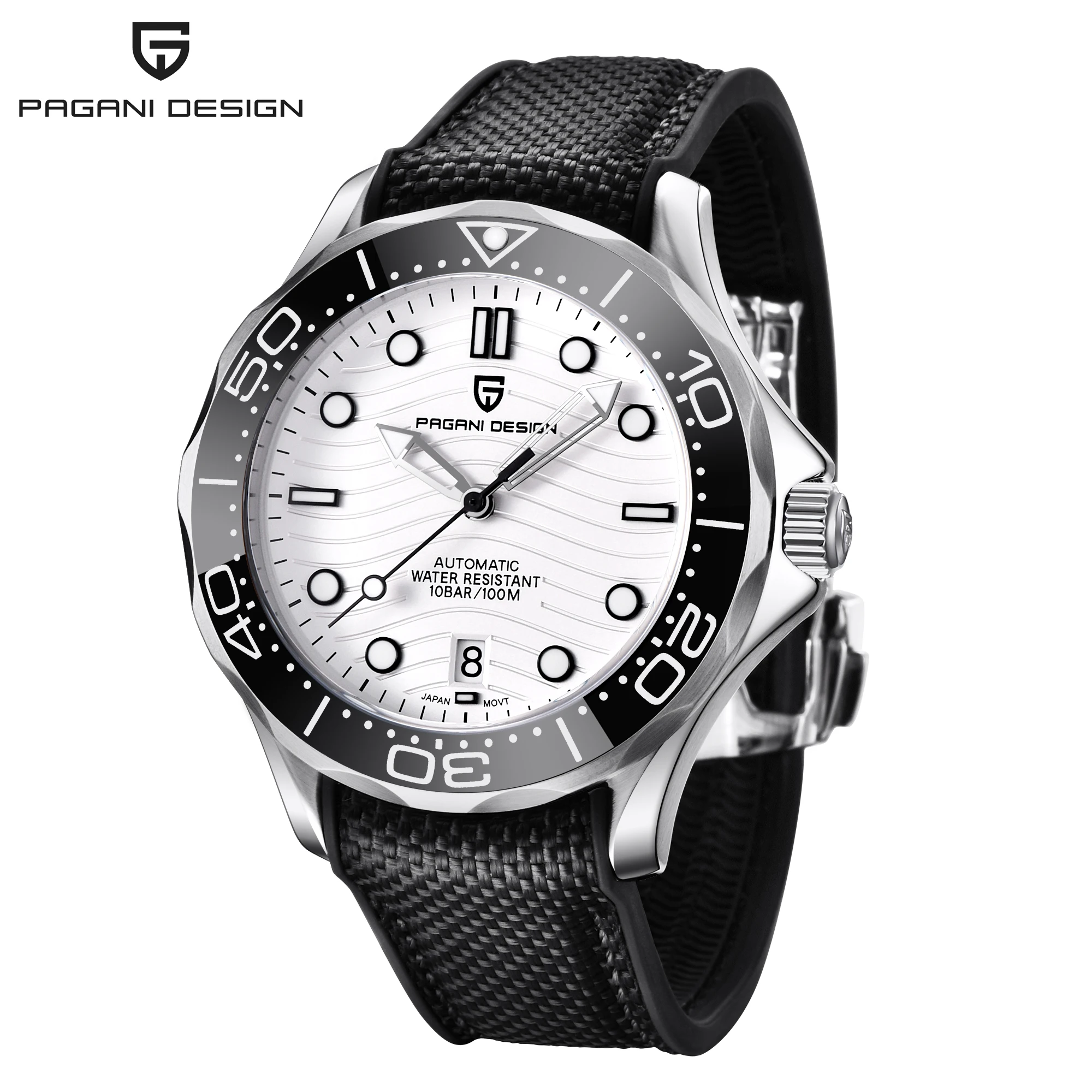 2021 New PAGANI DESIGN Men's Watches Fashion Automatic watch men mechanical wristwatch NH35/8215 200M Diver watch for men Clock