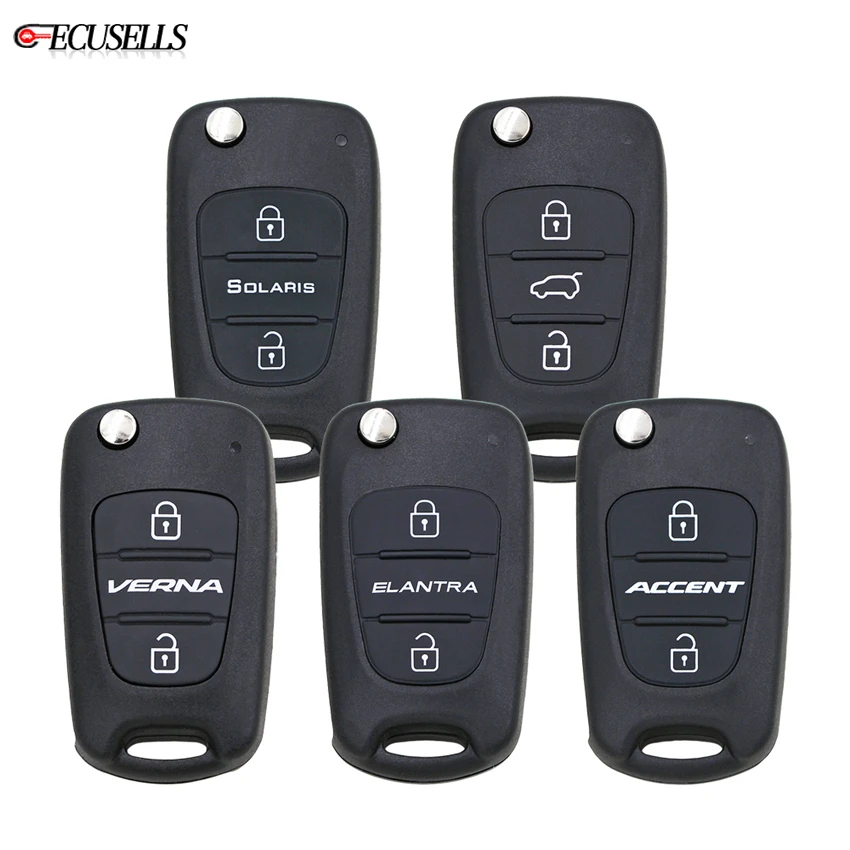 3Pcs New Black Purple Red Protector Silicone 4 Buttons Smart Remote Key Cover Case Skin Fob Bag Holder for Hyundai ix45 Santa Fe
