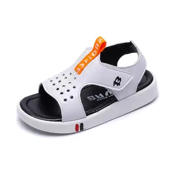 

New Summer Children Sandals for Boys Flat Beach Shoes Kids Sports Casual Student Leather Sandals Soft Non-slip Fashion Wild
