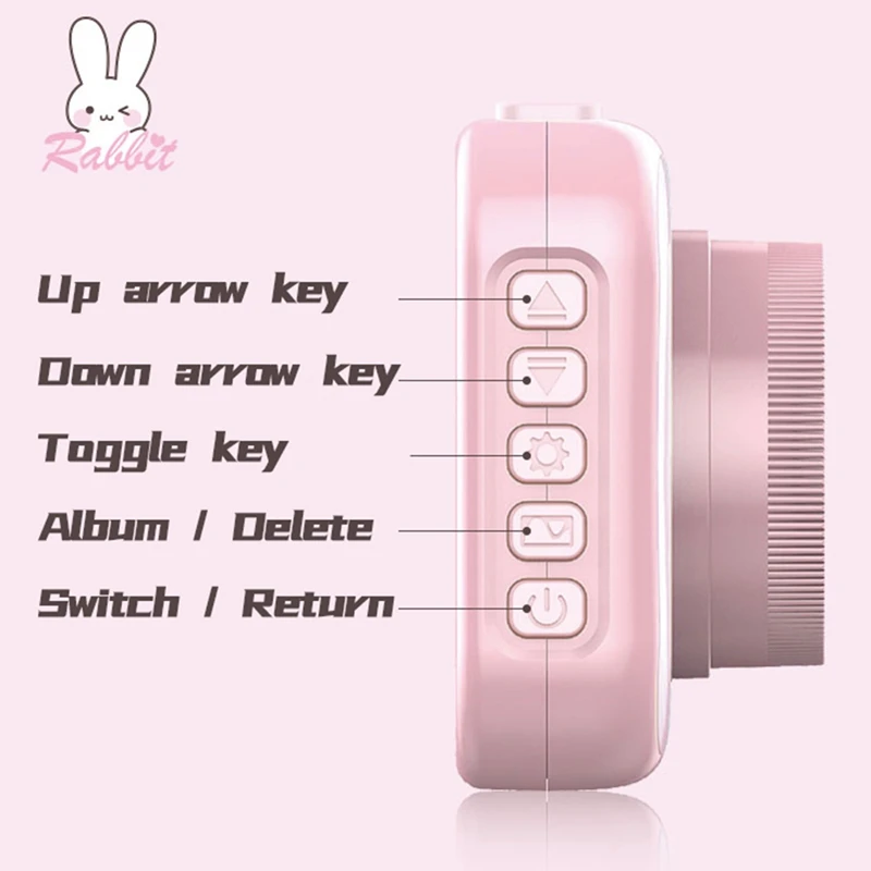 Children's CameraKids Digital Camera with 3.5Inch IPS HD Sn 1080P Video Recorder Lanyard Anti-Fall Mini Camera