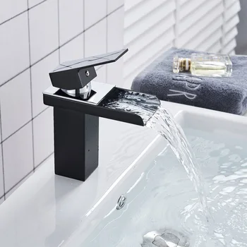 

Senlesen Basin Faucet Black Faucet Taps Bathroom Sink Faucet Single Handle Hole Deck Vintage Wash Hot Cold Mixer Tap