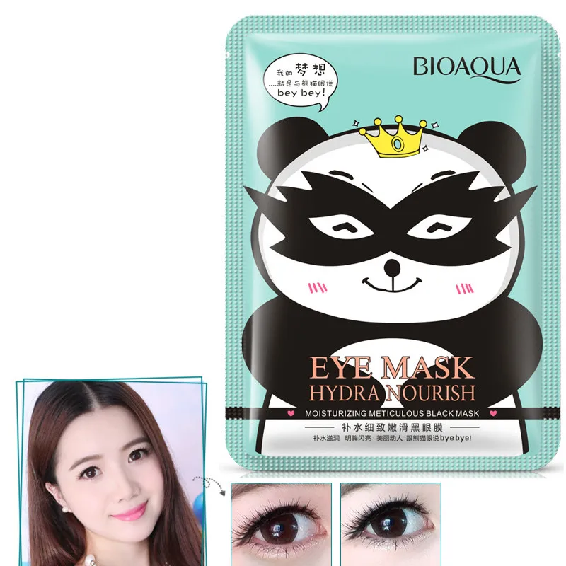 

BIOAQUA 1pcs Black eye mask Hydrating meticulous smooth Fade Dark Circle Eye Bag Anti-Wrinkles Moist Brighten Eye Care