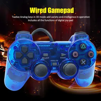 

Wired Controller Gamepads For Sony PS2 Playstation2 Dual Shock Console Video Game Joystick Gamepads Long Cable Joypad dropship