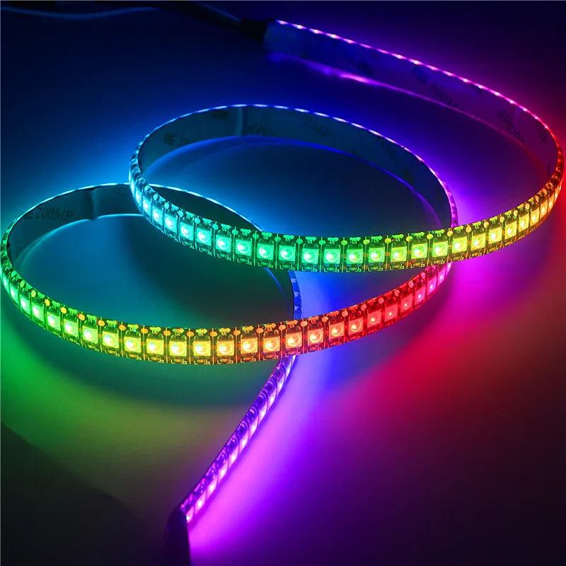 Пиксельная светодиодная ленсветильник 1 м 5 В 5050 RGB полноцветная умная 144