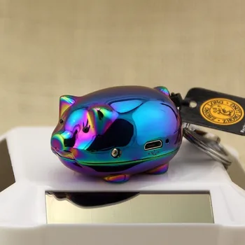 

Metal Windproof and Fmaleless USB Recharging Lighters Tungsten Mirror Cigarette Cigar Candle Encendedores for Handsome Boyfriend