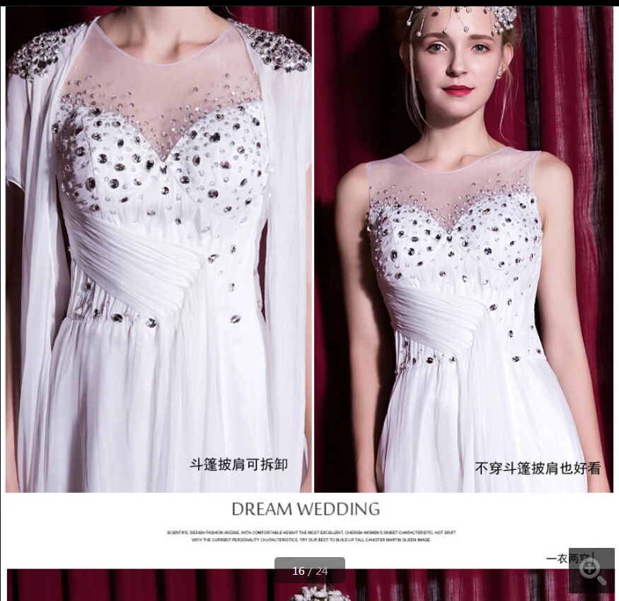 

2019 robe de soiree chiffon a line summer beach beaded evening dress sleeveless with cape two piece crystals prom evening gowns
