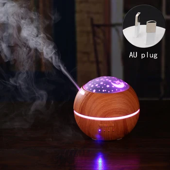 

Light Shade Wood Grain Aroma Diffuser Ultrasound Night Light Humidifier Mini Aromatherapy Machine Home Atmosphere