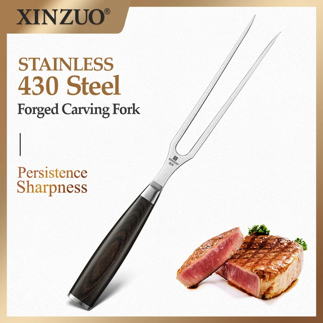Xinzuo 1-2 Db 430 Acél Rozsdamentes Faragás Villa Damaszkusz Kés Grillvilla Japán Pakka Fa Fogantyúval Bbq Szerszám