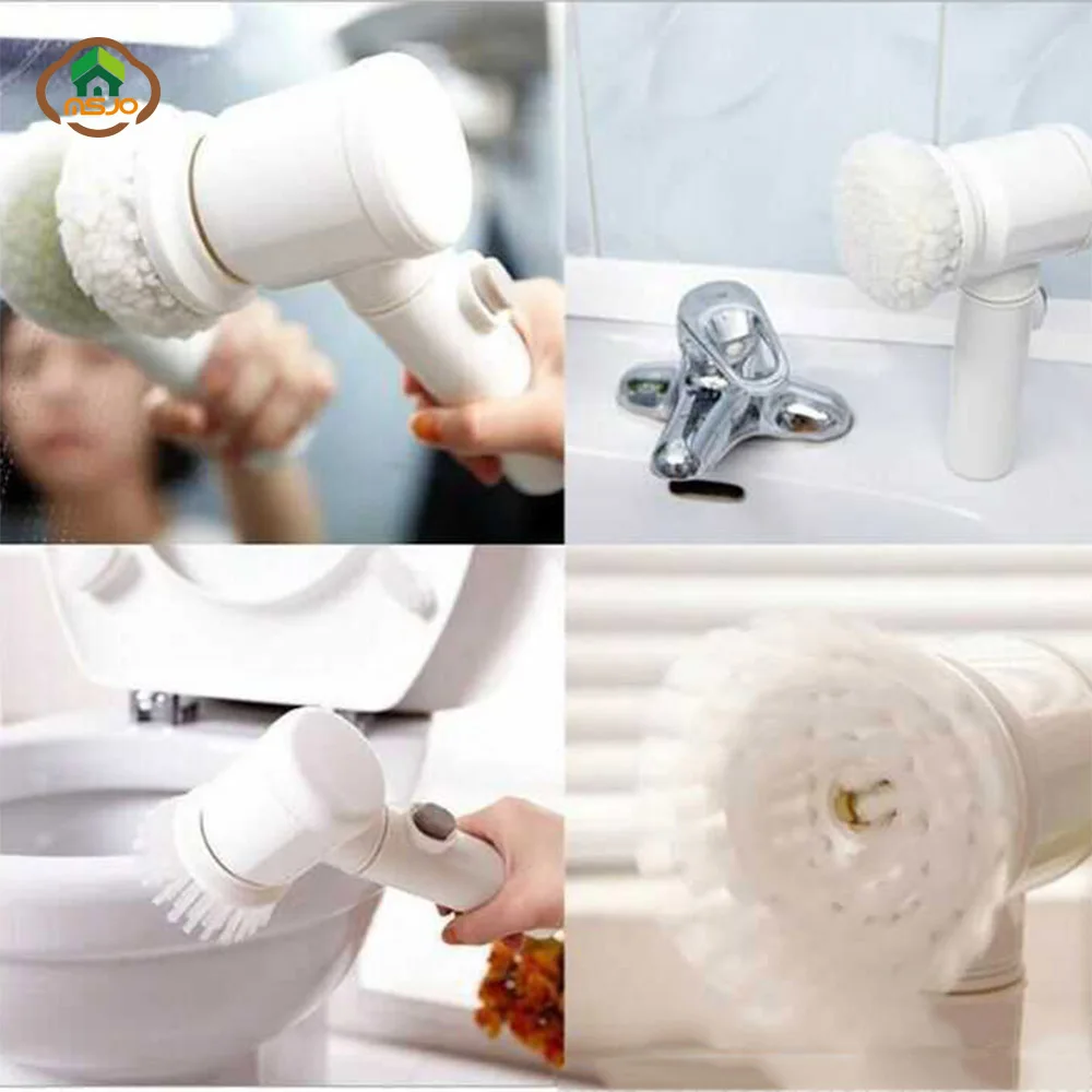 Щетка MSJO электрическая для чистки щетка вращающаяся мышечной ванной комнаты