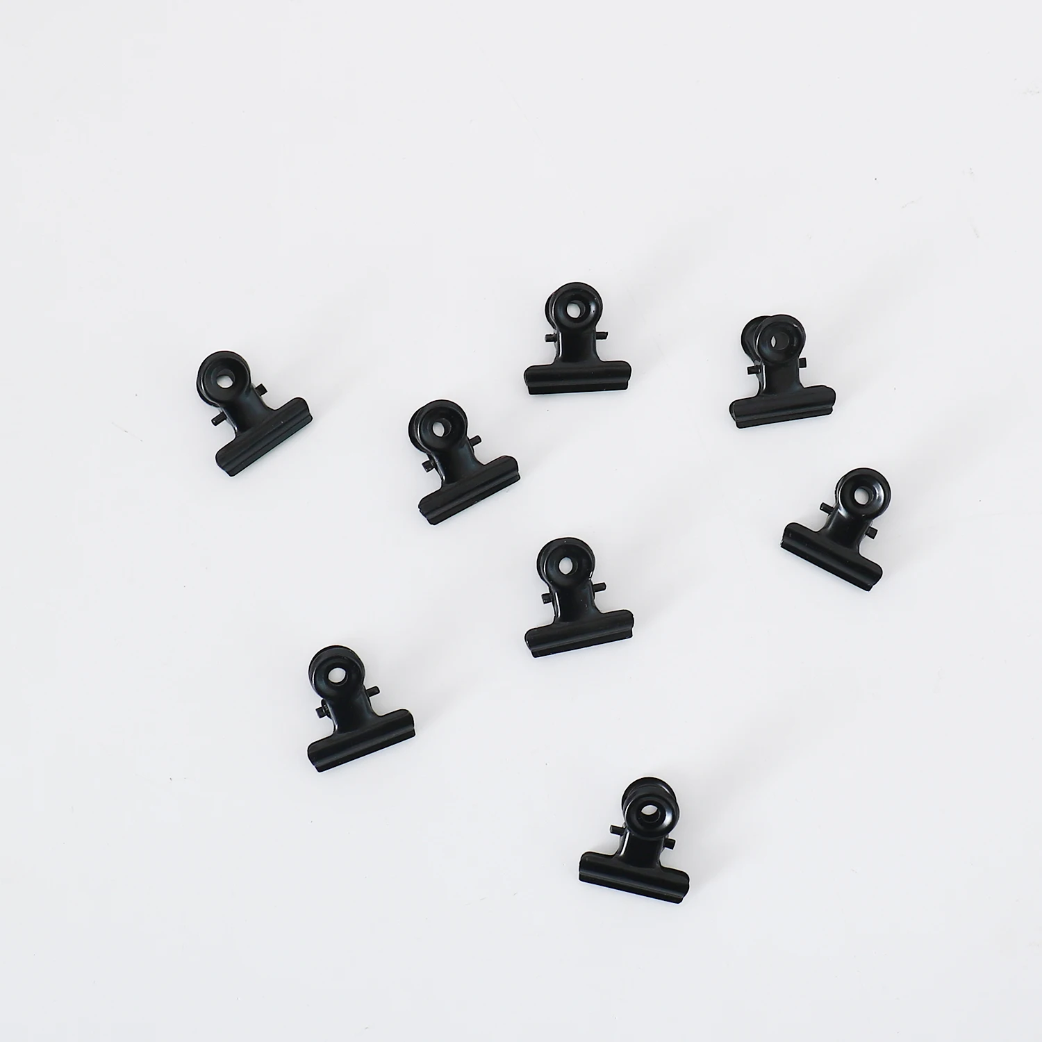 Clipes de papel tutu redondos 22mm, grampo de papel preto redondo de