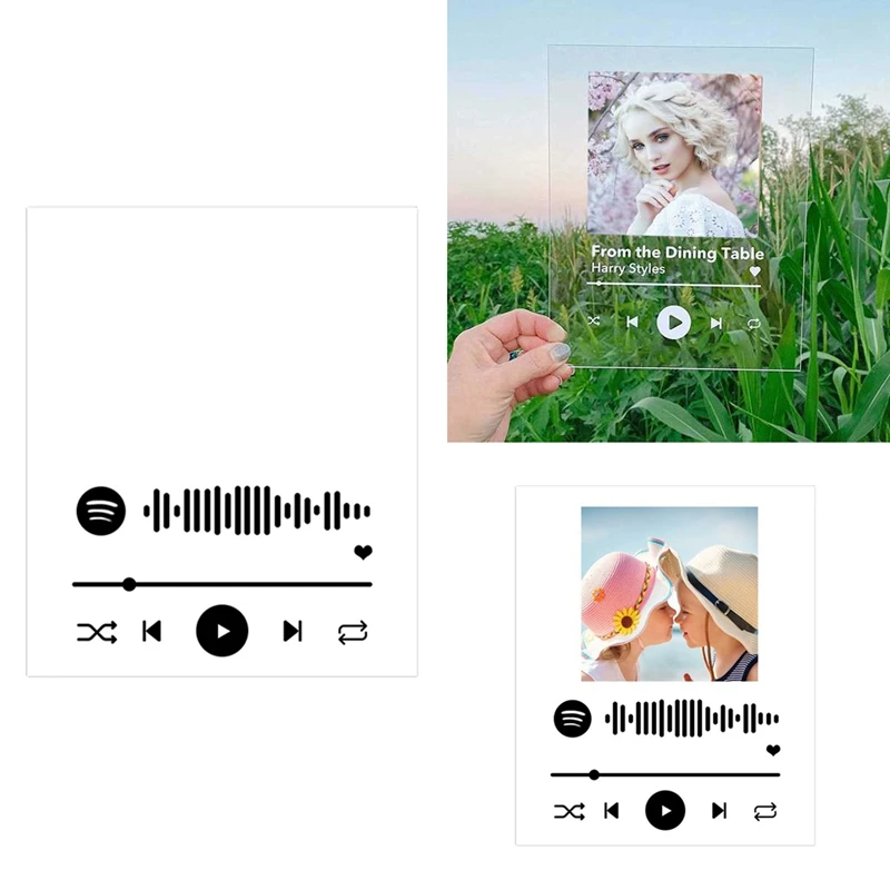 DIY Personalized Acrylic Album Cover with Song for in 8Inch X 10Inch | Дом и сад