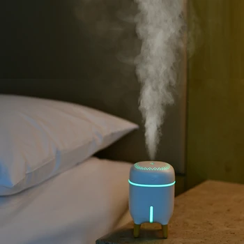 

240Ml USB Diffuser Aroma Essential Oil Humidifier Ultrasonic Diffuser 7 Color Change LED Night Light Cool Mist for Home White