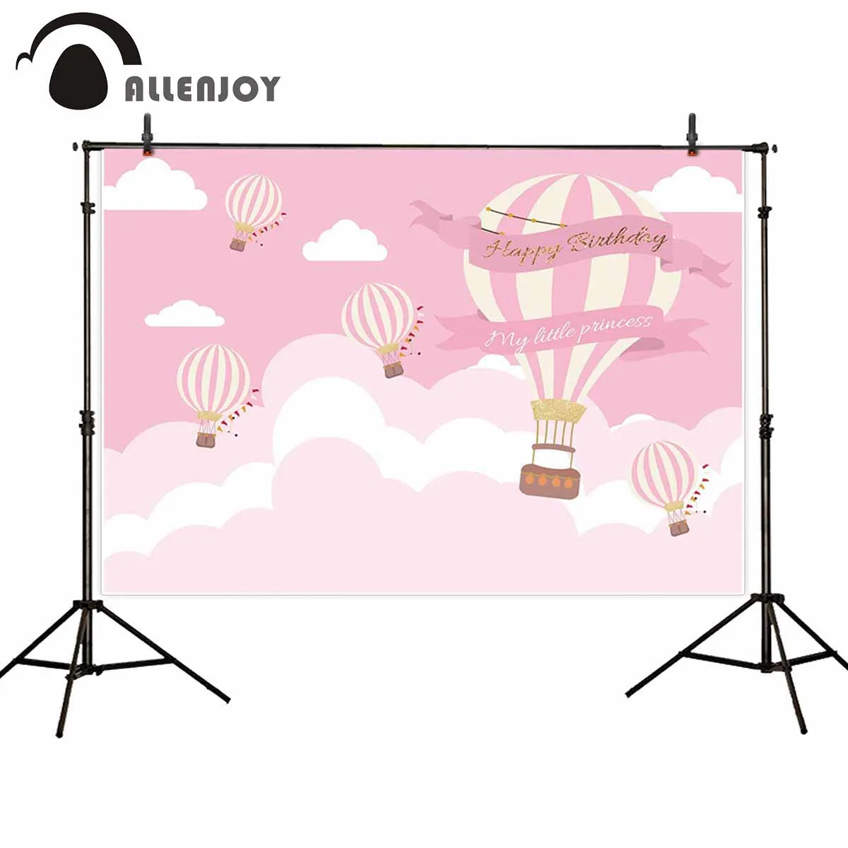 Allenjoy розовые украшения для сцены воздушные шары флаги с днем рождения настенный