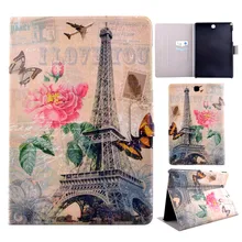 Модный кожаный чехол с принтом для samsung galaxy tab A 9,7 SM-T555 T550 9,7 ''чехол для планшета+ Защитная пленка для экрана