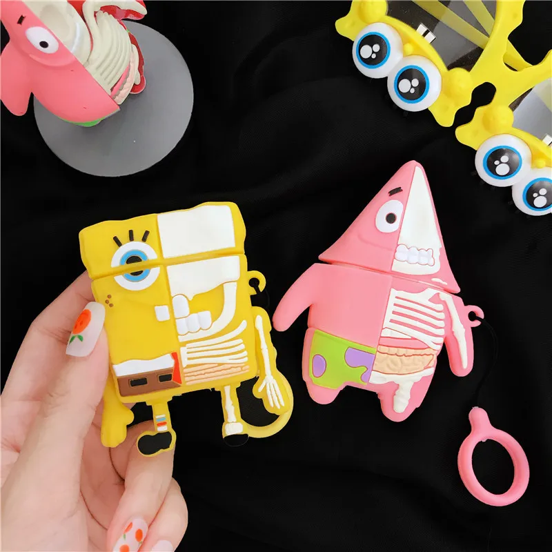 

For AirPod 2 Case 3D Cartoon Soft Silicone Wireless Bluetooth Earphone Cases For Apple Airpods Case Cute Cover Funda