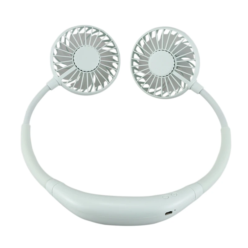 Лидер продаж! Персональный мини USB вентилятор на шею перезаряжаемый маленький