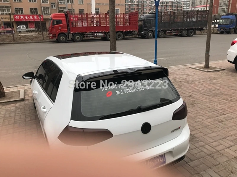Автозапчасти ABS пластик Неокрашенный задний багажник на крышу Крыло загрузки спойлер на крышу для Volkswagen Golf 7 MK7 спойлер 2013
